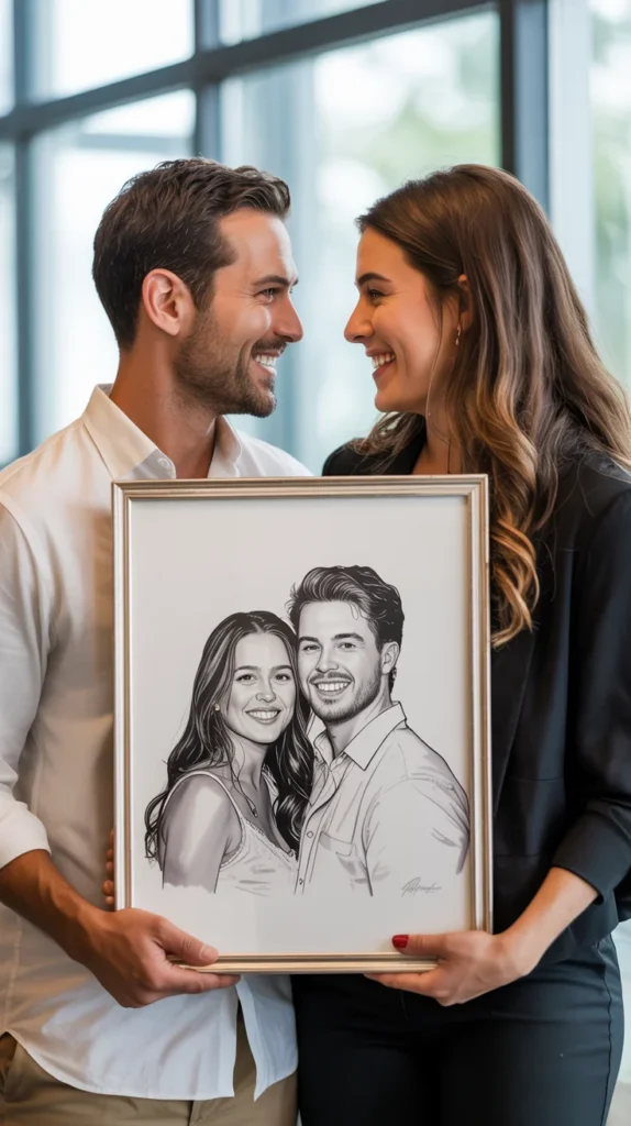 Custom Portrait Illustration of You Both