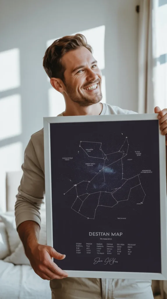 Custom Star Map of Your First Date