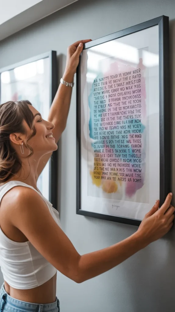 Custom Song Lyrics or Vows Art Print