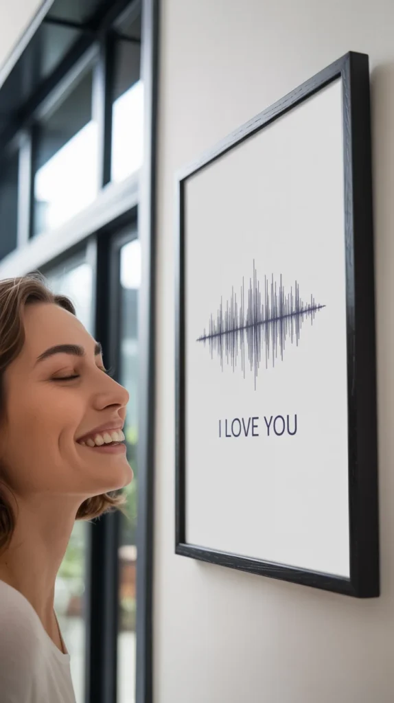 Customized Soundwave Art of Meaningful Message