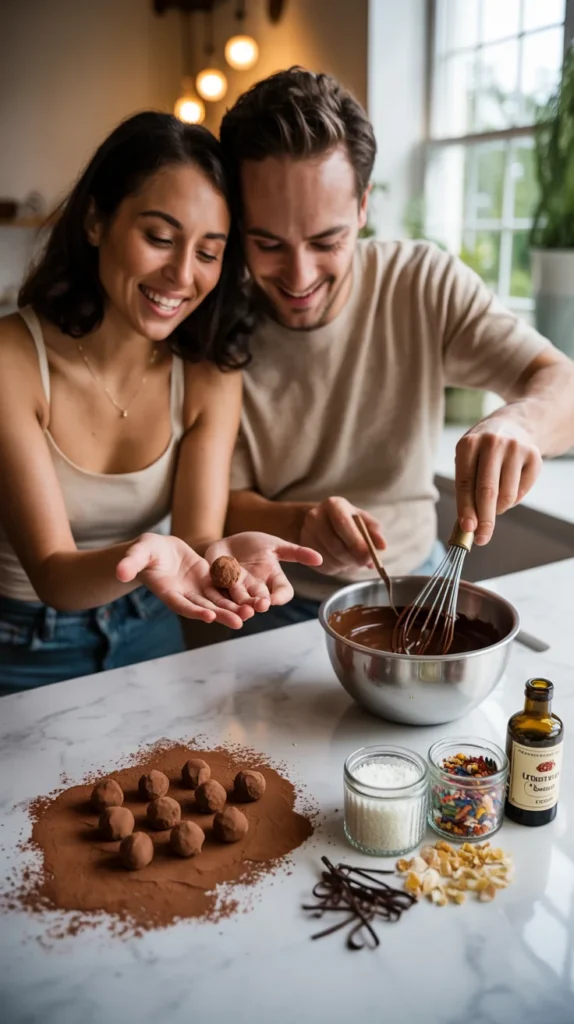 DIY Chocolate Truffle-Making Kit for a Sweet Date Night