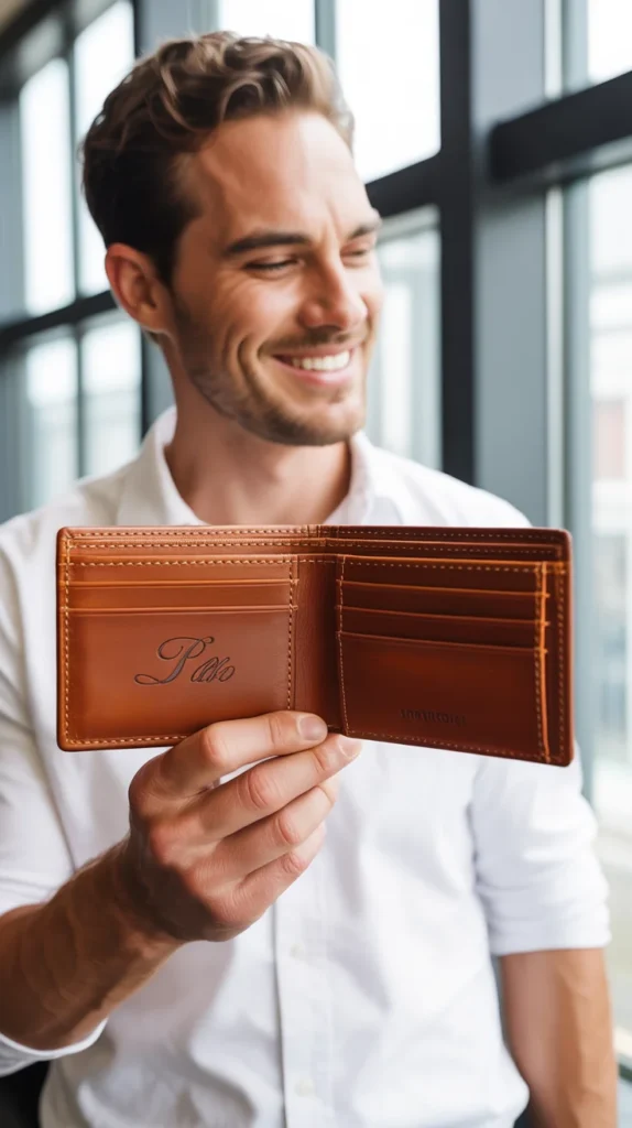 Personalized Leather Wallet
