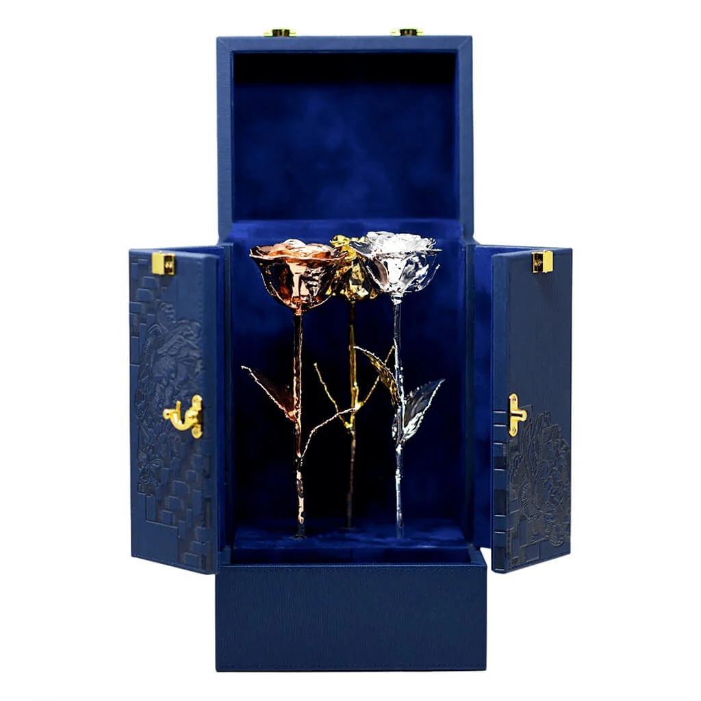 DaVinci's Blue Trio - Three Roses